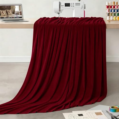 1 Yard Red Velvet Fabric 63 Inch Wide - color: Red, size: 1 Yard
