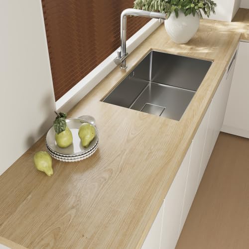 VEELIKE Blonde Oak Wood Contact Paper Wood Wallpaper Peel and Stick - size: 15.7" x 118"