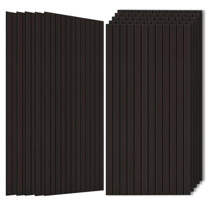 Acoustic Wall Panels,10 Pack 47.2”x23.6”x0.35” Sound Panels,Ebony - color: Ebony, size: 10 PACK