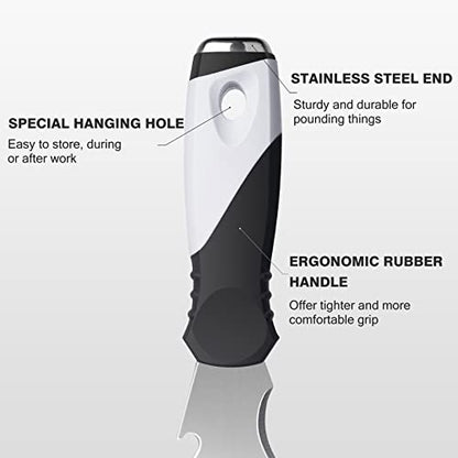 Mister Rui 2PC 10-in-1 Paint Scraper, MultiUse Putty Knife Tool, Hammer End