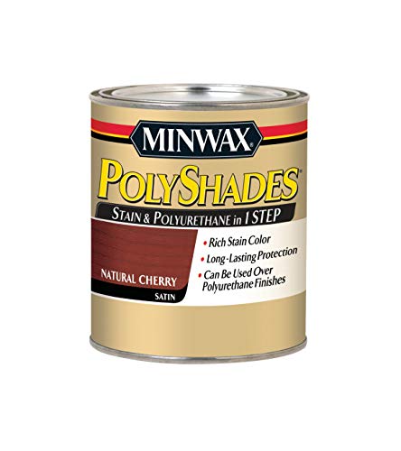 Minwax 61390 Polyshades Natural Cherry Satin 390 - color: Natural Cherry, size: 1 Quart, style: Satin