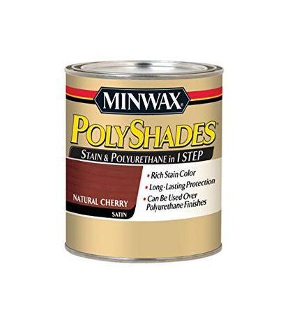 Minwax 61390 Polyshades Natural Cherry Satin 390 - color: Natural Cherry, size: 1 Quart, style: Satin