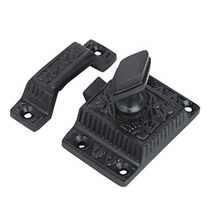 A29 Cabinet Latch, Cast Iron, Oil Rubbed Bronze, Twist Knob - color: Oil Rubbed Bronze-D