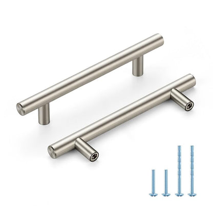 HOME EDIT Brushed Nickel Cabinet Handles, Drawer Pulls, 4 Inch, 30 Pack - color: Brushed Nickel, size: 4 Inch Hole Center