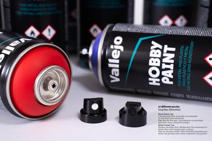 Vallejo - Acrylic Satin Varnish Spray | Long Lasting Protection | Scratch Resistant & Non-Yellowing | Exterior & Interior Surfaces | 400 ml (13.52 fl.oz.) - style: Acrylic Satin Varnish Spray 400 ml. (13.52 fl.oz.)