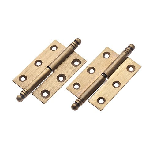 dophee 2pcs Vintage Industrial Style Folding Butt Hinges with Screws