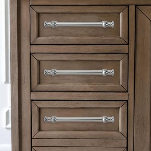 2 Pack 3-1/2 Inch Hole Center Brushed Satin Nickel Cabinet Pulls-Heavy Duty Solid Cabinet Handles Suitable for Cabinets, Dressers, Kitchens and Bathroom cabinets - color: Brushed Satin Nickel, size: 3-1/2 Inch hole center, style: 2-Pack
