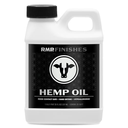 RMP Finishes Hemp Oil for Wood Finishing, Cutting Boards, Butcher Blocks, Countertops, Wooden Utensils, Food Grade, 8 oz. - size: 8 Fl Oz (Pack of 1)