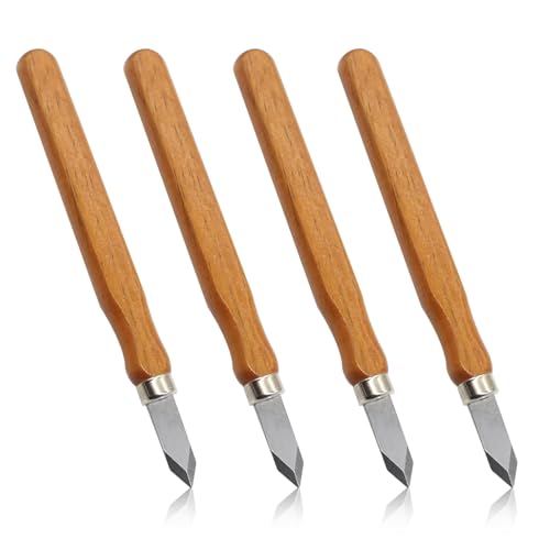 NIIIYTYB 4Pack Woodworking Marking Knife with High Carbon Steel Blade - Dual Bevel Striking Knife for Precise Marking - Premium Quality Woodworking Tool for Woodworkers and Craftsmen - color: 4 Pack