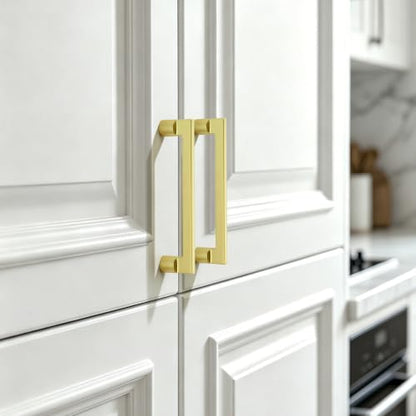 AVICCI 10 Pack Cabinet Pulls 10 Pack 12.6"/320mm Brushed Gold Kitchen Cabinet Handles Modern Pulls for Dresser Drawers,Cabinet Hardware Cabinet pulls - color: Brushed Gold, size: 12.6"(320mm)Hole Center-5Pcs