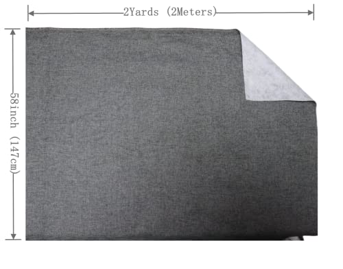 TinaKim Upholstery Fabric, Faux Slub Linen Mateiral, for Sofa Couch Chair Cover Sewing Repair (12 Brown, 2 Yard (57x 72 inch)) - color: Brown, size: 2 yard pre cut