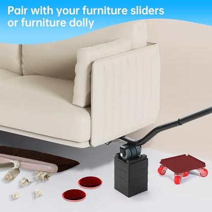 Furniture Lifter Tool, Appliance Lifter, Save 80% Effort, Lift Up to 800 Pounds Heavy Items, Furniture Lifter Jack for Heavy Furniture Appliance, Safely and Easily Lifting Furniture and Appliances - size: 29 IN - 800 LB