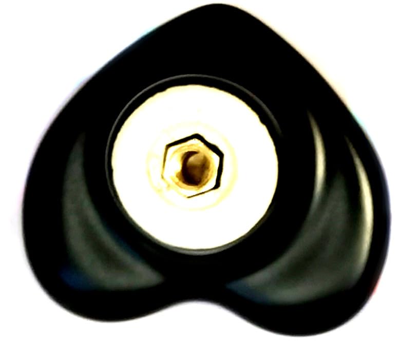 10 Pack Black Ceramic core knob Heart Shape Drawer Knob Kitchen Cupboard Pull Handle with Screws