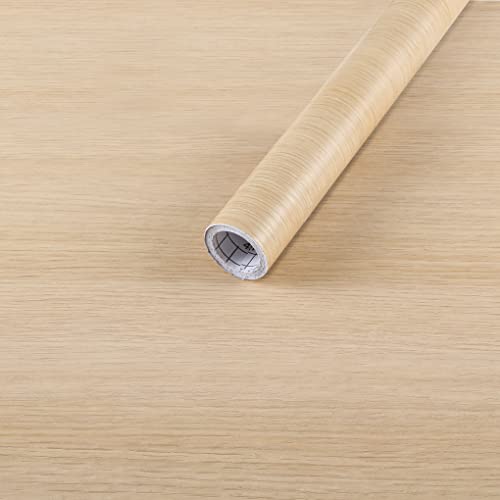 Arthome 16.5" x240"Peel and Stick Oak Wood Contact Paper Self-Adhesive Wall Paper,Decorative Vinyl Film for Countertop, Cabinets, Shelf, Drawer Liner,Easy to Clean Removable Wall Covering - color: Oak Wood, size: 16.5" x 240"