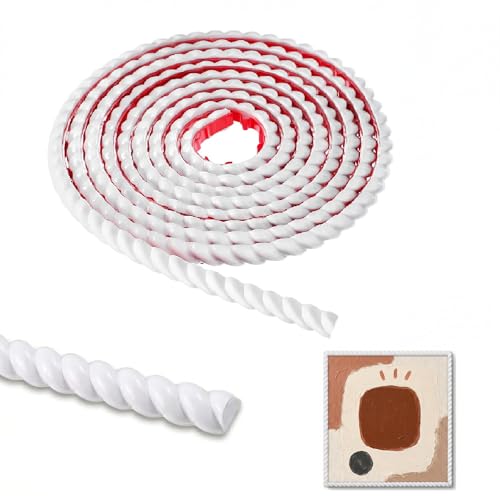 Tofficu Flexible Wall Molding Trim Peel and Stick Mirror Border for Bathroom Wall Corner Gaps Easy to Cut and Shape 196.85 0.59 0.31 in
