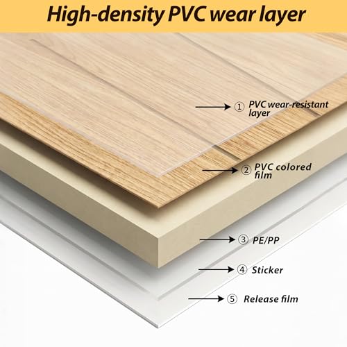 118" x 15.7" Peel and Stick Slat Wall Panel – Self-Adhesive 3D Wood Grain Wall Panels Waterproof PVC Fluted Paneling Wood Wallpaper for Living Room Ceiling Decor