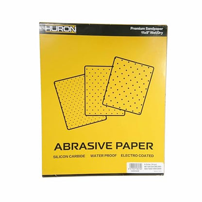 Huron Premium Precision Professional Sandpaper 11x9 Wet/Dry Extra Fine 320 Grit (20 pc) - style: 320 Grit