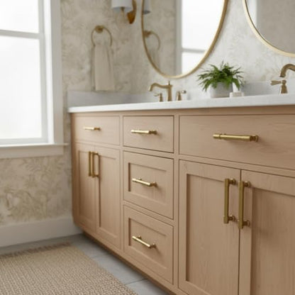 Alzassbg 7-1/2" Champagne Bronze Cabinet Pulls 10 Pack, AL0005BRG - color: Champagne Bronze, size: 7-1/2" Hole Center