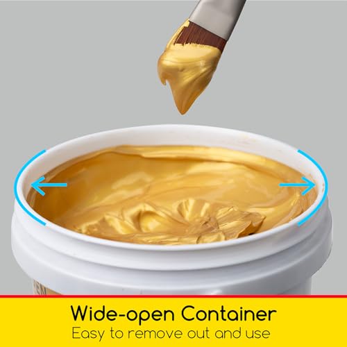 MEEDEN Metallic Gold Acrylic Paint: 1L /33.8oz Gold Paint Gloss Finish - color: Gold, size: 33.8 Fl Oz (Pack of 1)