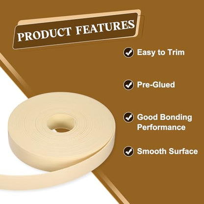 uxcell 1-1/8 Inchx50ft Wood Veneer Edge Banding Pre-Glued Flexible - size: 1-1/8 Inch x 50ft