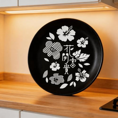 TIAMECH A4 Reusable Hibiscus Floral Stencil for Painting - style: Chinese Hibiscus Floral
