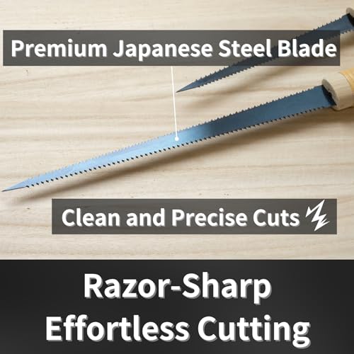 Japanese Pull Saw Woodworking Mini Keyhole Saw 4-3/4" Made in JAPAN, Ryoba Double-Edge Handsaw for Wood, Plywood, Drywall, Sheetrock, Gypsum Board, Plasterboard, Wood Handle - color: 4-3/4" Keyhole (Ryoba)