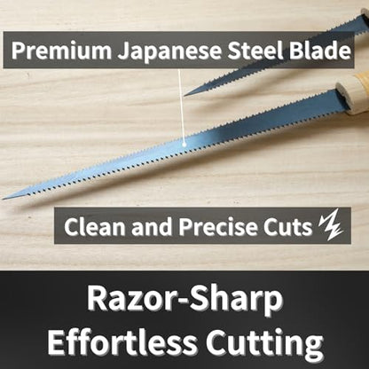 Japanese Pull Saw Woodworking Mini Keyhole Saw 4-3/4" Made in JAPAN, Ryoba Double-Edge Handsaw for Wood, Plywood, Drywall, Sheetrock, Gypsum Board, Plasterboard, Wood Handle - color: 4-3/4" Keyhole (Ryoba)