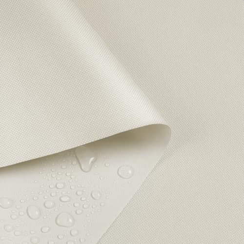 Waterproof Marine Canvas Fabric by The Yard 58" W 600D PVC Backing 15 Yards - color: Beige, size: 15 Yards