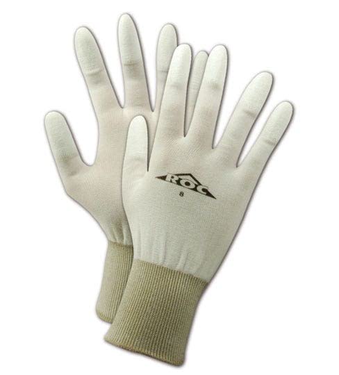 MAGID ROC Scratch-Resistant Fingertip Work Gloves, 12 Pair, PU58 - size: 6/XS, style: 12 Pairs