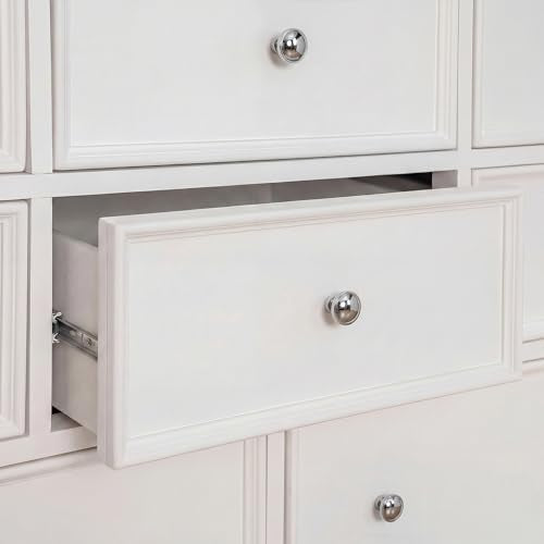 Goldenwarm Polished Chrome Cabinet Knobs, Round Drawer Handles 1-1/4 Inch 10 Pack | Rustproof Single Hole Cabinet Hardware, Solid Zinc Alloy, Screws Included for Cupboard Closet Furniture Upgrade - color: Polished Chrome, size: Knob(1-1/4 In)