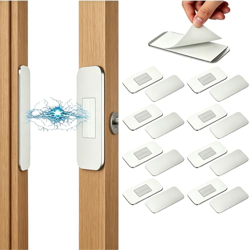 8 piece Ultra‑Thin Cabinet Magnetic Catch, No‑Drill Door Latch