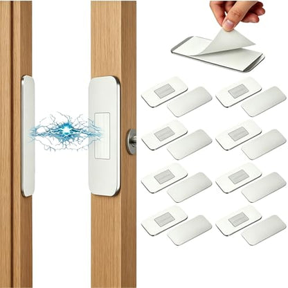 8 piece Ultra‑Thin Cabinet Magnetic Catch, No‑Drill Door Latch