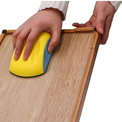 VIBRATITE 5 Inch Mouse Sanding Blocks, Hook & Loop Hand Sander, 2PCS - size: 5" Mouse*2