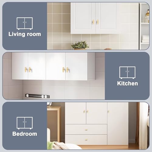 Champagne Gold Cabinet Knobs Single Hole T Bar 10 Pack - color: Champagne Gold, size: Single Hole-2inch Length