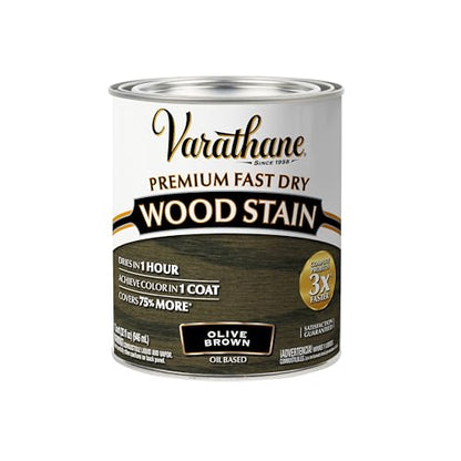 Varathane Premium Fast Dry Olive Brown Wood Stain - color: Olive Brown, size: 1 Quart (Pack of 1)