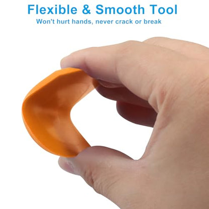 4 Pcs Silicone Caulking Tools, Orange - color: Orange