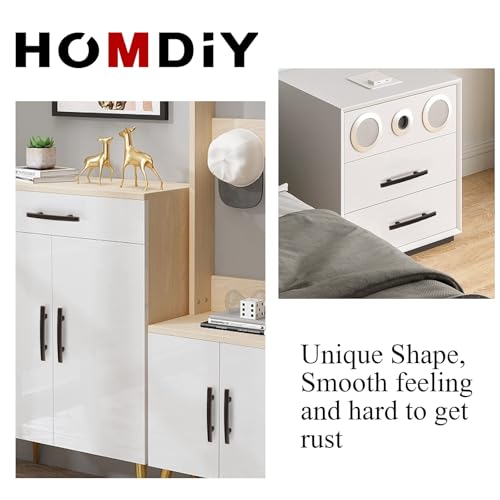 homdiy 5 Pack Oil Rubbed Bronze Cabinet Pulls, Solid Zinc Alloy, 5 Inch CC - color: Oil Rubbed Bronze, size: 5 Inch Hole Center