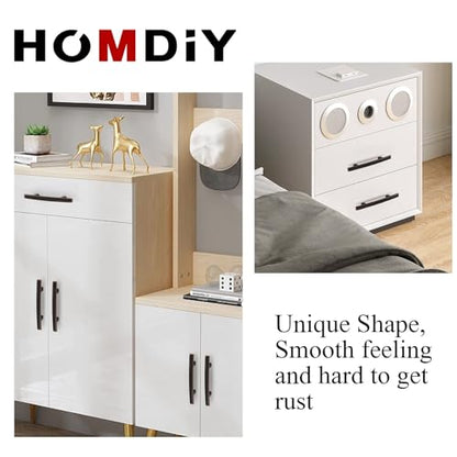 homdiy 5 Pack Oil Rubbed Bronze Cabinet Pulls, Solid Zinc Alloy, 5 Inch CC - color: Oil Rubbed Bronze, size: 5 Inch Hole Center
