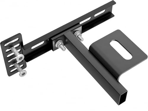 Headboard Brackets for Metal Bed Frame Adjustable Brackets for Headboard with Footboard Extension Kit Fit Twin Full Queen King 2 Pack, Matte Black