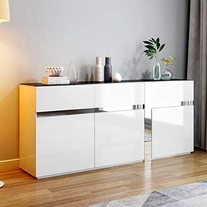 White Contact Paper Glossy Shiny Peel and Stick Wallpaper for Countertops - color: White, size: 23.6" x 216.5"