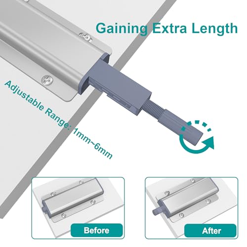 9 Pack Magnetic Push Open Cabinet Latch Heavy Duty Catch Hidden Door - size: 9 Pcs Single Push Latch