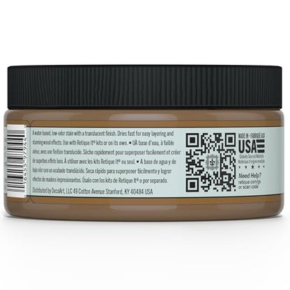 Retique It Water-Based Gel Stains (8 Ounce Stain, 25 Dark Oak) - color: 25 Dark Oak, size: 8 Ounce Stain