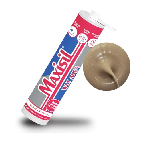 Maxisil Wet Area Silicone Sealant 310ml - A21 Sand - color: A21 Sand