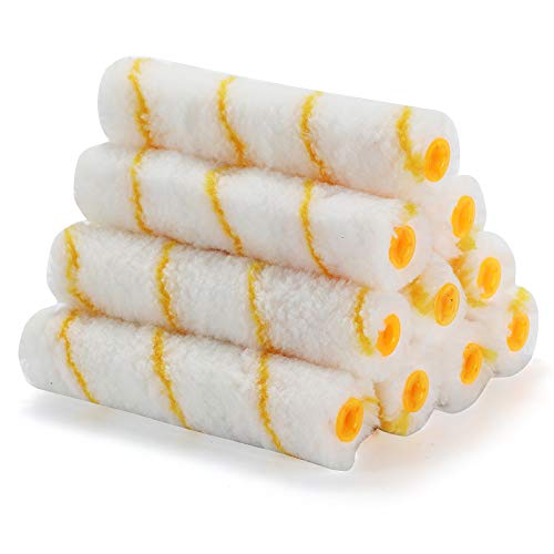 NANJA 6" Paint Roller Kit 11 Piece Mini Roller Set with Refills,Tray,Covers