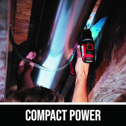 SKIL 12V Brushless Cordless 1/2-Inch Compact Drill Driver Kit Including 2.0Ah USB-C Battery and 20W Charger - DL6290A-11