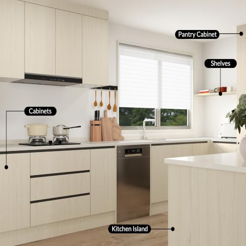 48"x78.7" Beige Wood Wallpaper Peel and Stick Contact Paper for Cabinets - color: Beige, size: 48" x 78.7"