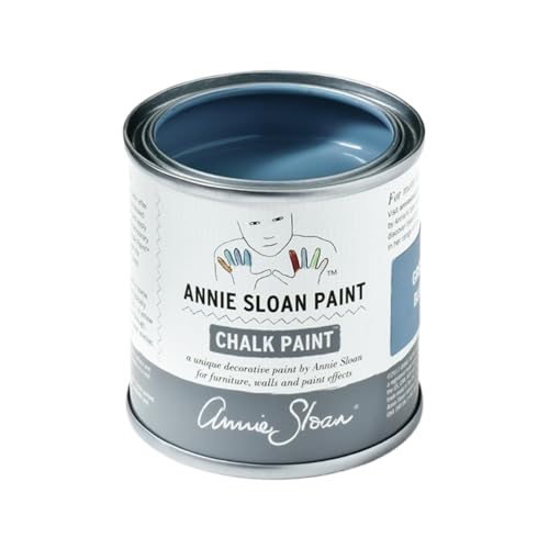Annie Sloan Chalk Paint® (Greek Blue, 120 ml/4.06 Fl Oz) a unique decorative paint for furniture, cabinets and home décor with no sanding or priming - color: Greek Blue, size: 4 Fl Oz (Pack of 1)