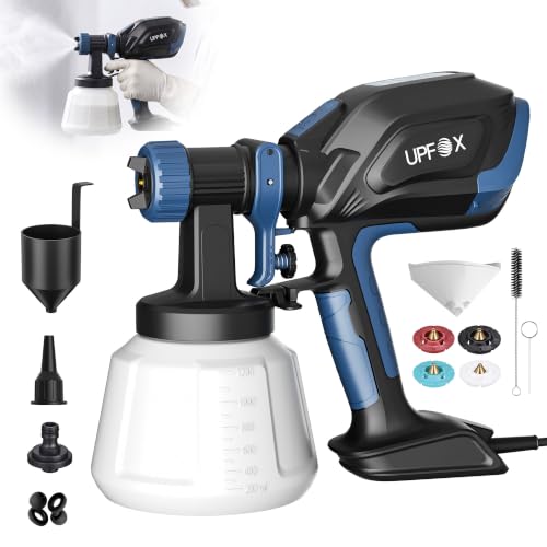 Paint Sprayer, 700W HVLP Electric Spray Paint Gun - color: Black
