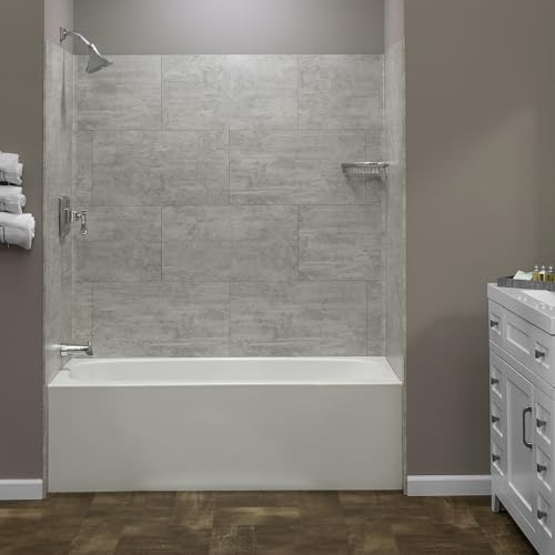 Palisade 25.6 in. x 14.8 in. Vinyl Wall Tiles in Wind Gust (8 Pack) - color: Wind Gust, size: Case of 25.6 in. x 14.8 in. Tiles