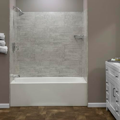 Palisade 25.6 in. x 14.8 in. Vinyl Wall Tiles in Wind Gust (8 Pack) - color: Wind Gust, size: Case of 25.6 in. x 14.8 in. Tiles